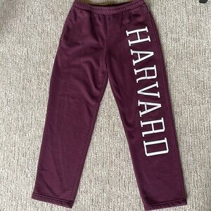 Jansport Harvard Y2K Unisex Sweatpants Wide Leg, Thick/Cozy Fleece, Size M Mens